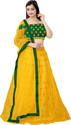 BIPIN FASHION Embroidered Semi Stitched Lehenga Choli (Green)