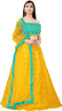 BIPIN FASHION Embroidered Semi Stitched Lehenga Choli (Yellow, Light Green)