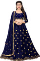 BIPIN FASHION Embroidered Semi Stitched Lehenga Choli (Blue)