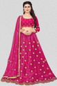 BIPIN FASHION Embroidered Semi Stitched Lehenga Choli (Pink)