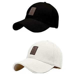 baseball cap combo pack of 2 for men amp women black amp white