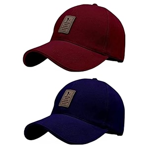 baseball cap combo pack of 2 for men amp women maroon amp navy blue