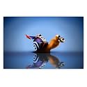 BIRD39S MIND Turbo Snail Animal Printed Laptop