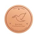 Bird Bath Copper Disc, 0.6mm Reinforced 99.99% Pure Copper Cleaning Disk for Physical Safe Clean Water All-Season, Universal Fit for Outdoor Birdbaths, Bowl, Bird Bath Solar(1 Pack)