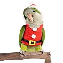 Bird Clothes Birds Flight Suit, Christmas Hoodie for Parrots Cockatiel Sun Conure Christmas Party Cosplay Photo Prop Bird Shirt Small Animals Apparel (Without Diaper,Crested Myna)