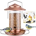 Bird feeders for Outdoors Metal Chew Resistant Copper-Plating, 1PK