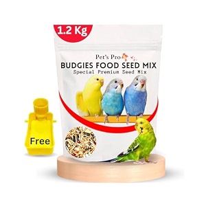 bird food with free feeder budgies food seed mix 12 kg  nutritional millets special food for budgies  love birds  cockatiels  sparrows  small birds  special mix 10 vital grains with minerals