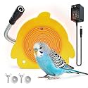 Bird Heater for Parakeets, Warm Bird Perch Stand, Yellow, Small