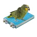 Litewoo Bird Perch Stand Wood Parrot Platform for Cage, B, Blue