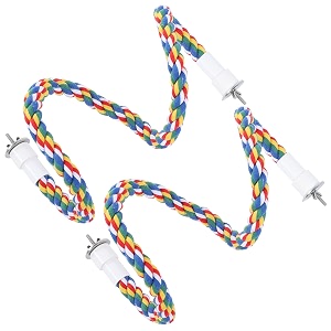 HEEPDD Bird Rope Perches Comfortable Bendable Swing