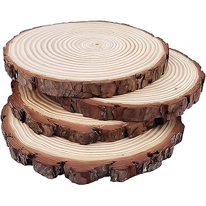birdbrid wood coaster set for table 4inch rustic brown round coasters for water tea coffee beer home office dining decor pack of 12