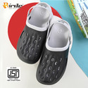 Birde Men Black Grey Clogs