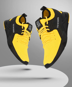 birde stylish comfortable lightweight breathable shoes for men running shoes for men yellow  3