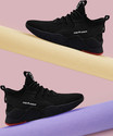 Birde Stylish Comfortable Lightweight, Breathable Shoes For Men Sneakers For Men (Black , 5)