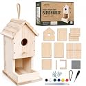 Birdhouse Kit for Outdoors | FSC Certified Real Wood (Kids & Adults)