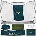 BirdiePro® - American Pro Golf Practice Net, 10x7ft Heavy Duty Golf Hitting Net with EchoShield™ Target & FlexWeave™ Net, Indoor Outdoor Training Backyard, Full Set with Mat, Balls & Cap