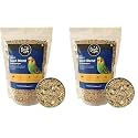 The Birds Company Premium Seed Blend of 9 Grains & Nuts,Fortified with Spirulina,Bird Food for Budgies,450 G (Pack of 2),All Life Stages