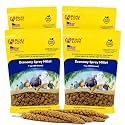 Birds LOVE® Economy Spray Millet for Birds, 7 oz, GMO-Free Natural Bird Treat, Stem-Reduced Millet Tops, USA Grown Spray Millet for Parakeets, Cockatiels, Lovebirds, Finches, Canaries -Pack of 4
