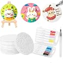 BIRDWARE 3D Squeezing Drawing Canvas for kids, 3D Art Kit - Aqua Puffs Princesses & Unicorns, Mess-Free Painting Craft for Kids, DIY Colour & Inflate Activity, Travel Toys & Creative Gifts for Girls & Boys Age