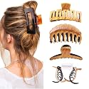 BIRDWARE Medium-Size Multi Color Imported Acrylic Material Butterfly Hair Clips For Women | Hair Clutchers