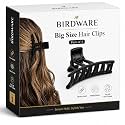 BIRDWARE big size hair clips clutcher for women claws for girls Imported Rubber Acrylic Material Stone Butterfly hair clips for women | hair clutchers | hair Claws (Pack of 1) (Black.)