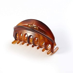 birdware big size hair clips for women claws for girls imported rubber acrylic material stone butterfly hair clips for women  hair clutchers pack of 1 orangeshell