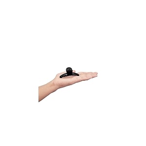 birdware big size imported acrylic material stone butterfly hair clips for women pack of 3 pc shell colour  hair clutchers black shell amp white