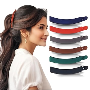 birdware medium-size multi color imported acrylic material butterfly hair clips for women  hair clutchers