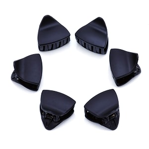 birdware hair accessories hollow hair clips medium acrylic clutchers multicolor butterfly girls and women minimalist dainty triangle geometric clamps hair clutchers metal hairties - 3 pcs