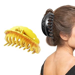 birdware hair clips big-size black amp multi color imported rubber acrylic material stone butterfly hair clips for women pack of 2 pc  hair clutchers