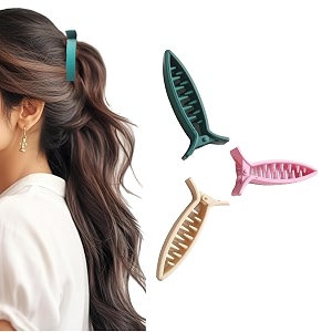 birdware medium-size multi color imported acrylic material butterfly hair clips for women  hair clutchers