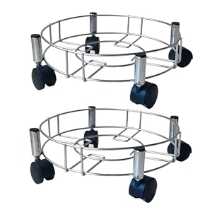 birdwing 2 pic heavy stainless steel gas cylinder trolley with wheel lpg cylinder stand gas cylinder trolley lpg gas cylinder trolley with 4 black prime wheels 2 piece