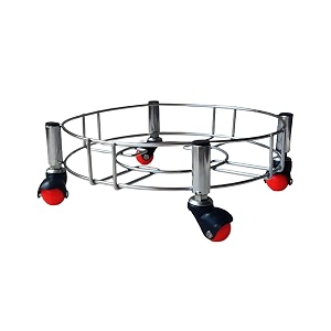 birdwing 2 pic heavy wheel stainless steel gas cylinder trolley with wheel lpg cylinder stand gas cylinder trolley lpg gas cylinder trolley with 4 white prime wheels 2 piece