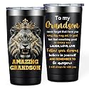 BIRGILT Grandson Gifts from Grandma Grandpa - 20oz Lion Tumbler