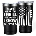 BIRGILT Grilling Gifts for Men, BBQ Gifts for Smoker Lovers - 20oz Tumbler