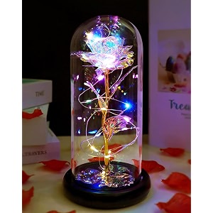 fvawe plastic birthday gifts for mom gifts for girlfriend colorful galaxy flower rose gift for women wife wedding christmas birthday thanksgiving gift for her romantic for wife women
