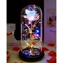 Fvawe Plastic Birthday Gifts for Mom, Gifts for Girlfriend, Colorful Galaxy Flower Rose Gift for Women Wife, Wedding, Christmas, Birthday, Thanksgiving Gift for Her, Romantic for Wife Women
