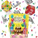 Birthday Money Gift Box, Pop Up Cash Holder with Confetti Surprise