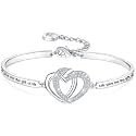 Birthday Mother/Daughter/Sister in Law Gift, ‘Marriage Made Us Family Love Made You My Mom/Daughter/Sister’ Bangle Bracelet, Women Girl Customized Jewelry, Christmas Wedding Present from Step