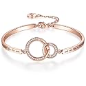 Birthday Mother/Daughter/Sister in Law Gift, ‘Marriage Made Us Family Love Made You My Mom/Daughter/Sister’ Bangle Bracelet, Women Girl Customized Jewelry, Christmas Wedding Present from Step