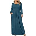 BISHUIGE Womens Plus Size Maxi Dresses Casual