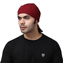 BISMAADH Cooling Helmet Liner Polyester &amp; Elastic Stretchable Quick Dry Breathable Skull Running Cap Patka for Men &amp; Women