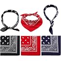 BISMAADH Unisex Cotton Paisley Cowboy Bandanas - Pack of 3