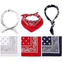 BISMAADH Unisex Cotton Paisley Cowboy Bandanas - Pack of 3
