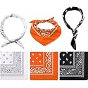 BISMAADH Unisex Cotton Paisley Cowboy Bandanas - Pack of 3