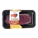 Bison New York strip steak - 4/8 oz. USDA inspected, grass fed bison and grain finished - bison New York strip steaks (count of 4) - TenderBison