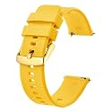 BISONSTRAP Watch Strap 18mm 19mm 20mm 21mm 22mm, Quick Release Silicone Watch Bands for Men Women