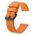 BISONSTRAP Watch Strap 18mm 19mm 20mm 21mm 22mm, Quick Release Silicone Watch Bands for Men Women