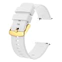 BISONSTRAP Watch Strap 18mm 19mm 20mm 21mm 22mm, Quick Release Silicone Watch Bands for Men Women