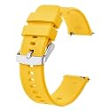 BISONSTRAP Watch Strap 18mm 19mm 20mm 21mm 22mm, Quick Release Silicone Watch Bands for Men Women